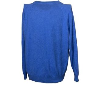 Nice men long sleeve Giasone 100% 2 ply cashmere Sweater Men's Size large Light